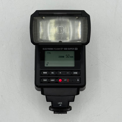 Sigma Electronic Shoe Mount TTL Auto Zoom Flash EF-500 Super