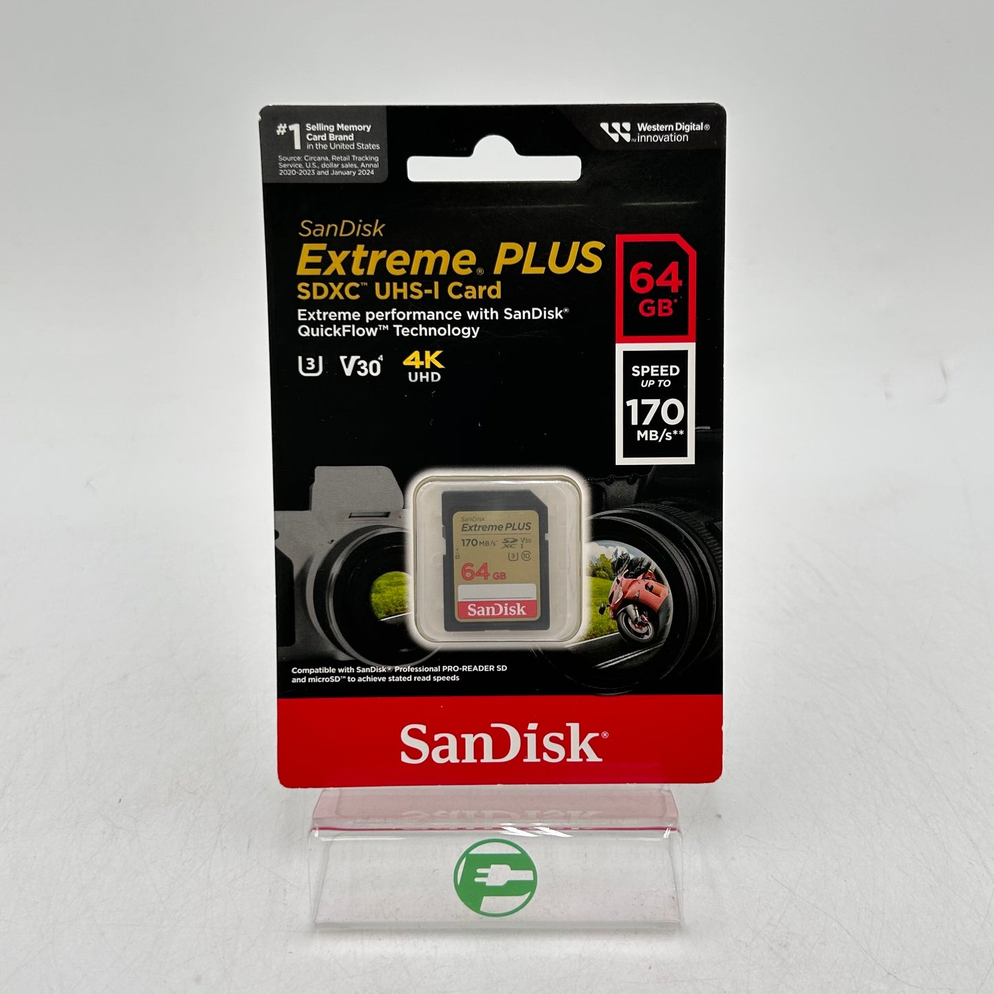 New SanDisk Extreme Plus 64GB 10MB/s SDXC Card 4K SDSDXW2-064G-APCIN