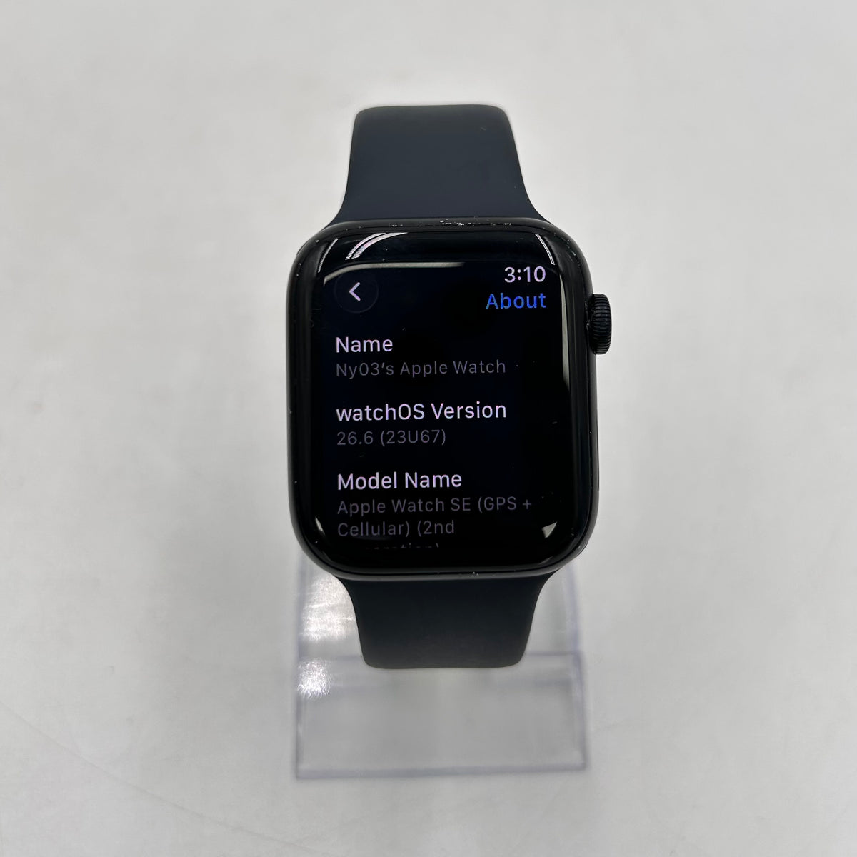 Unlocked Apple Watch SE 2nd Gen 44MM Midnight Aluminum Sport Band MXG23LL/A