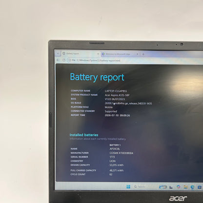 Acer Aspire 5 AN515‑58 15.6" i5-1335U 1.3GHz 8GB RAM 512GB SSD