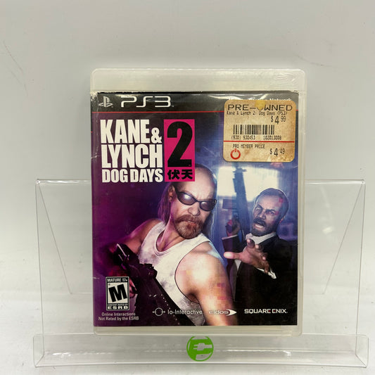 Kane & Lynch Dog Days 2  (Sony PlayStation 3 PS3,  2010)