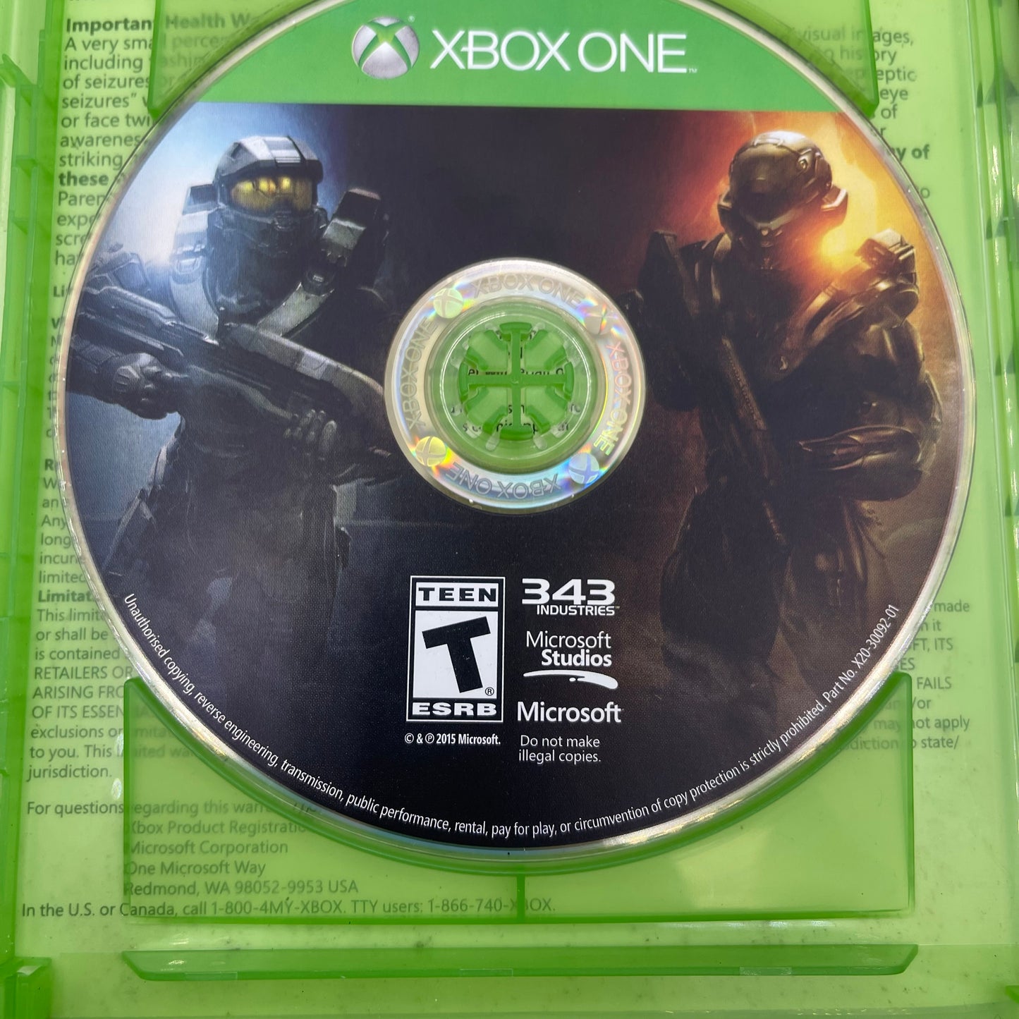 Lot of 2 Microsoft Xbox One Games Mortal Kombat | Halo 5