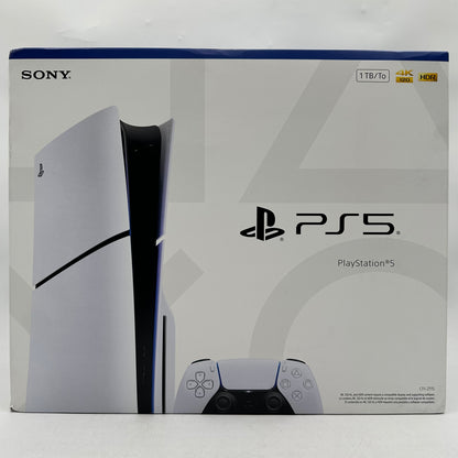 New Sony PlayStation 5 Slim Disc PS5 1TB White Console Gaming System CFI-2115