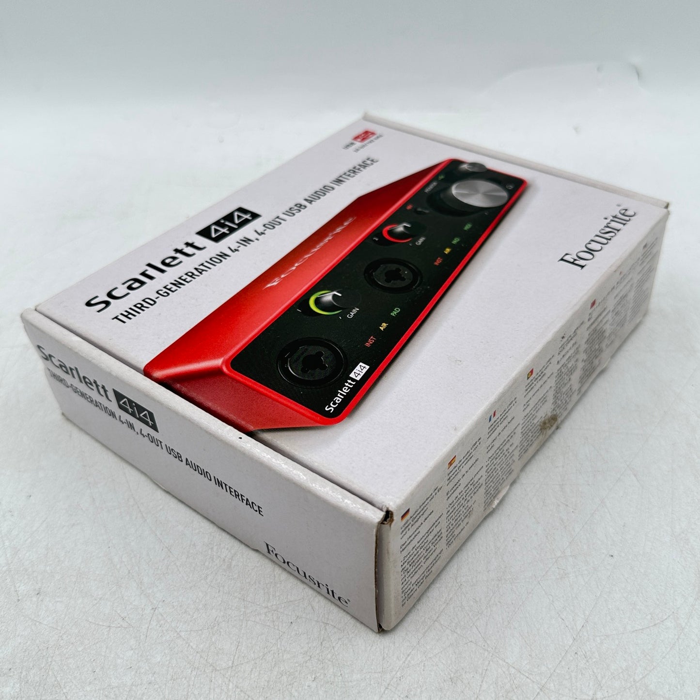 Focusrite Scarlett 4i4 (3rd Gen) USB Audio Interface MOSC0026