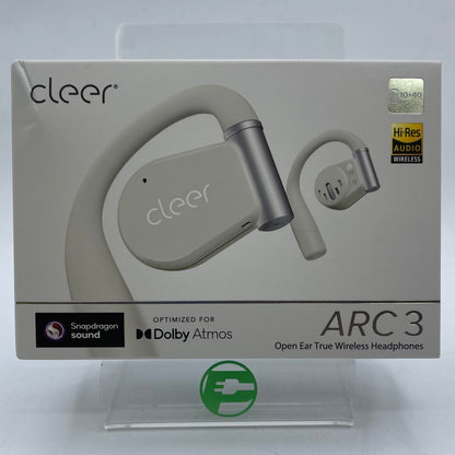 Cleer Arc 3 Open Ear True Wireless Heaphones Light Gray