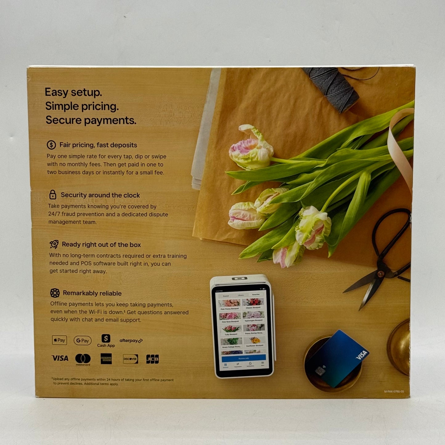 New Square Terminal Point-Of-Sale (POS) Payment Terminal SPD2-01 White