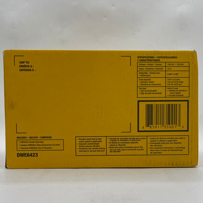 New Dewalt DWE6423 120V 5" Variable Speed Random Orbital Sander