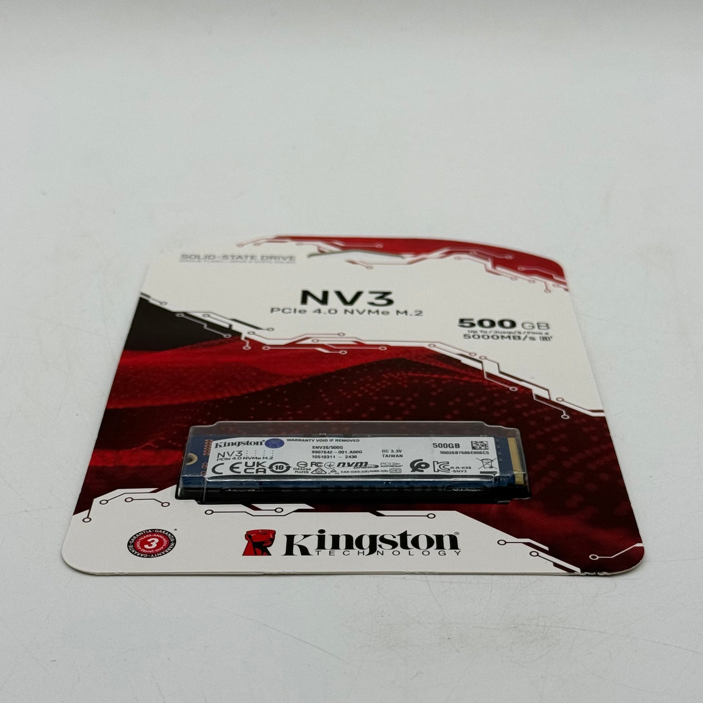 New Kingston NV3 PCle 4.0 NVMe M.2 500GB SSD SNV3S