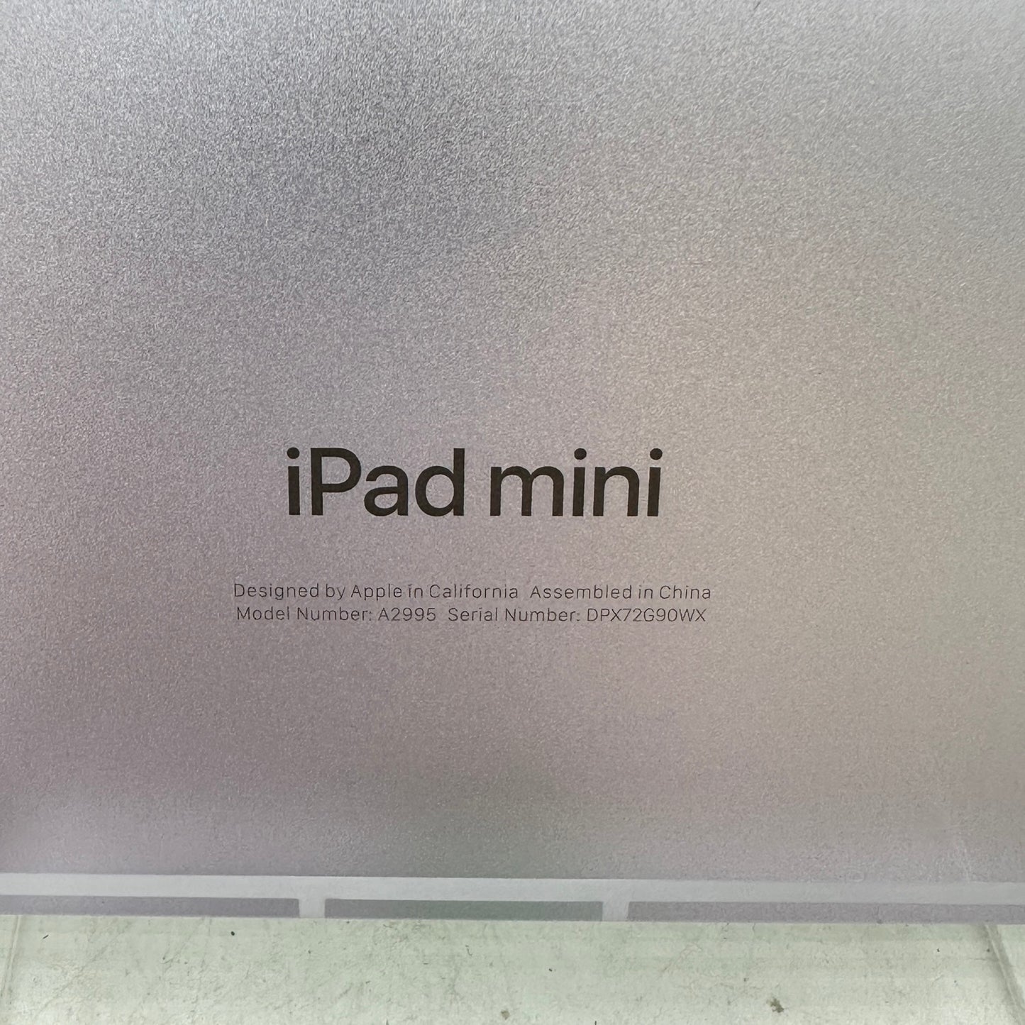 Unlocked Apple iPad mini (A17 Pro) 128GB Purple MXPR3LL/A