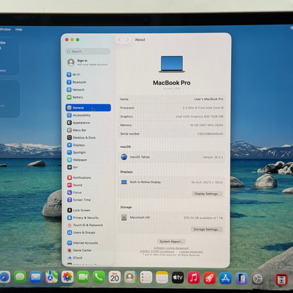 2019 Apple MacBook Pro 16" i9 2.3GHz 16GB RAM 1TB SSD Space Gray A2141