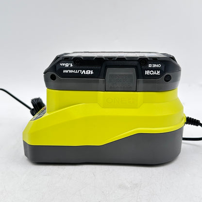 Ryobi One+ PC6002 120V Class 2 Battery Charger + PBP002 18V Li-Ion Battery