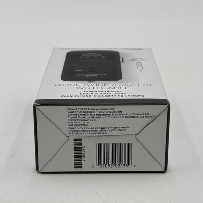 New Travelsmart Worldwide Adapter With Cable