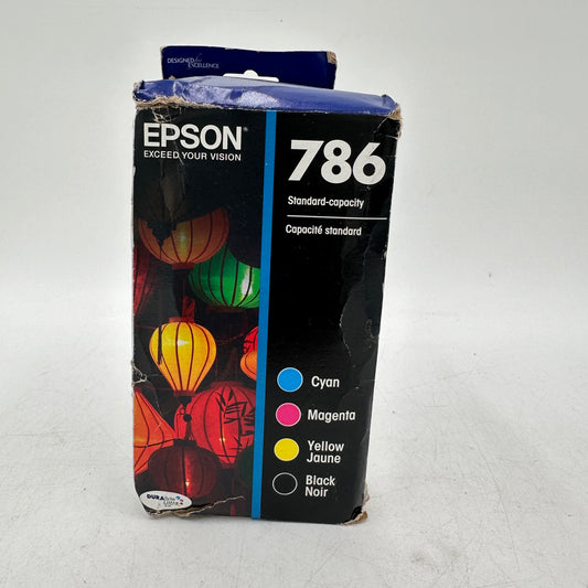 New Epson 786 T786120-BCS B/C/M/Y 4-Pack Ink Cartridge