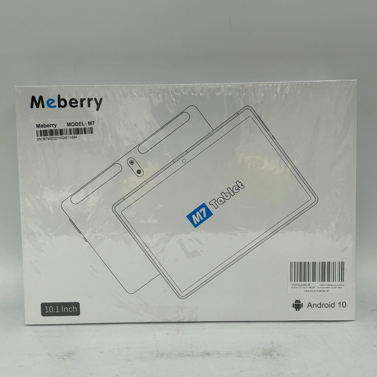 New WiFi Only Meberry M7 64GB Blue Tablet