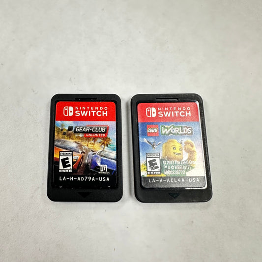 Lot of 2 Nintendo Switch Games Cartridge Only|Gear Club Unlimited|Lego Worlds