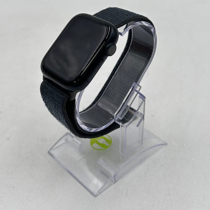 GPS Only Apple Watch Series 8 45MM Black Aluminum Dark Gray Sport Loop MNP13LZ/A