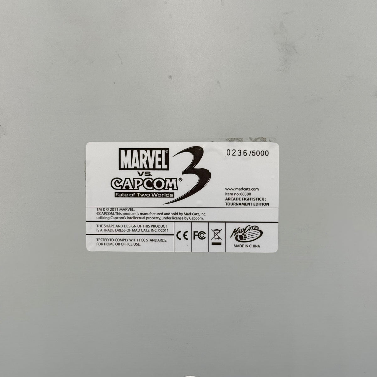 Mad Catz Marvel VS Capcom 3 Tornament Edition Arcade Fightstick 8838X
