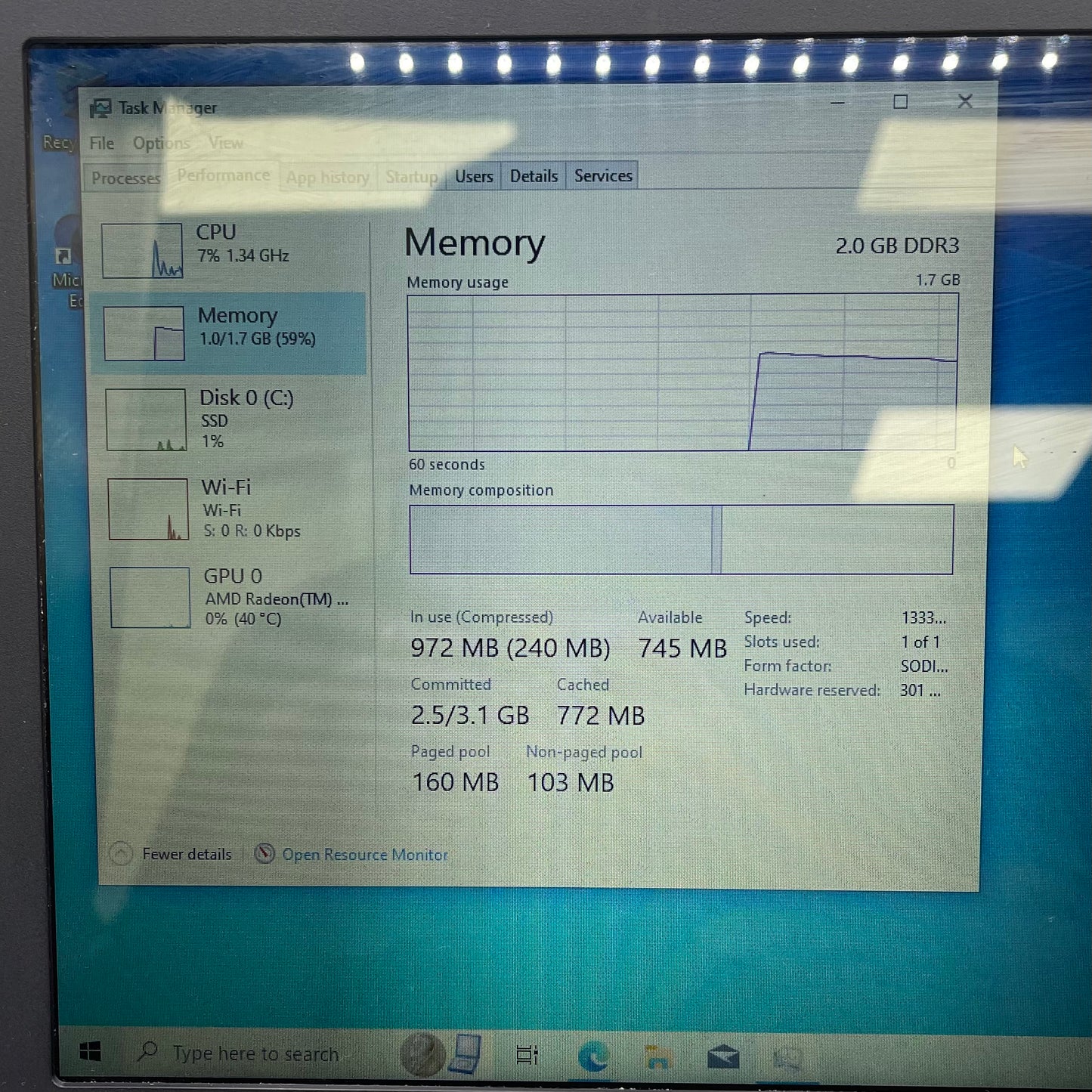 HP Stream 14-Z010NR 14" A4 Micro-6400T 1.0GHz 2GB RAM 32GB eMMc
