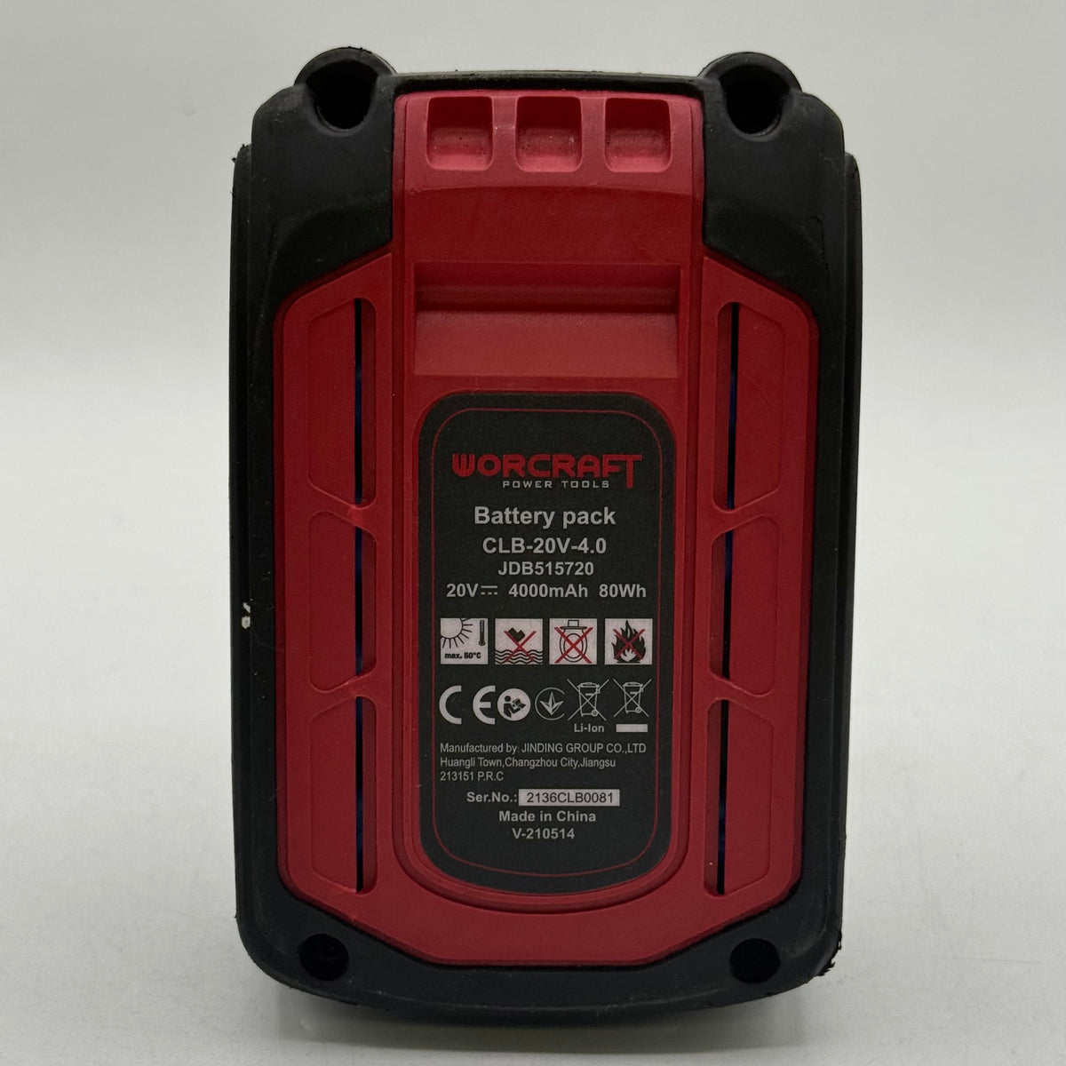 Worcraft Power Tools 20V CLB-20V-4.0 Battery Pack JDB515720