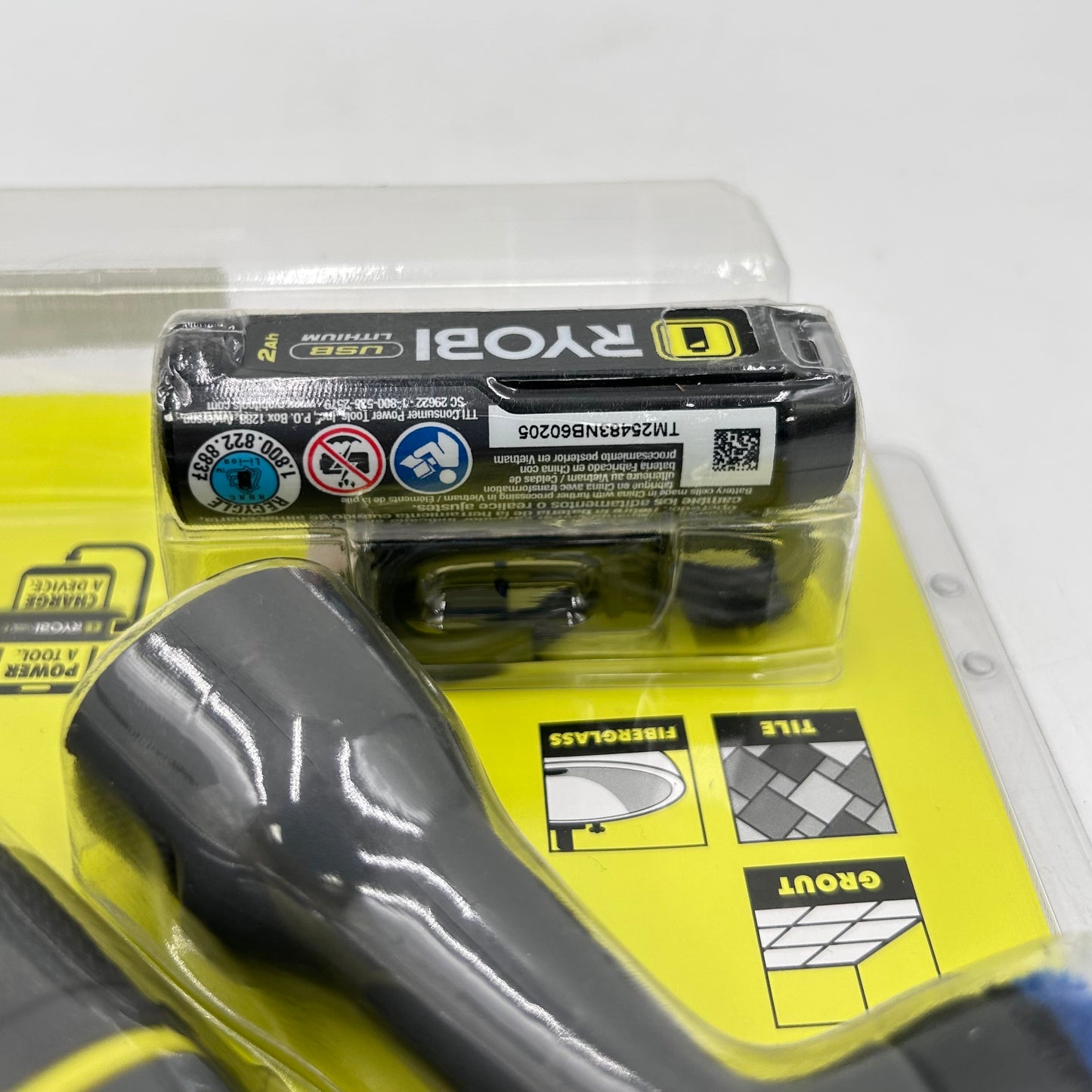 New Ryobi FVG52K 4V Detail Scrubber Kit