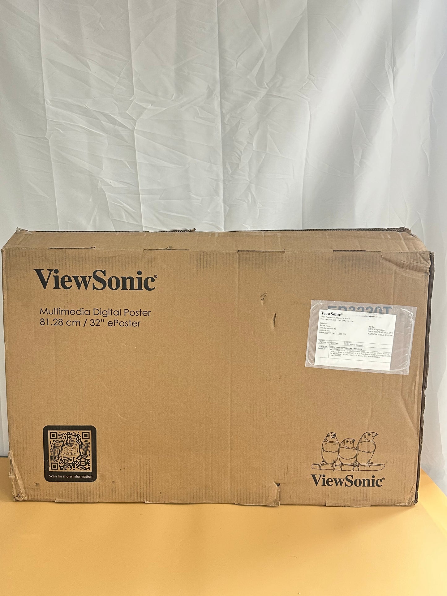 ViewSonic 32" EP3220T FHD 60Hz LED Monitor