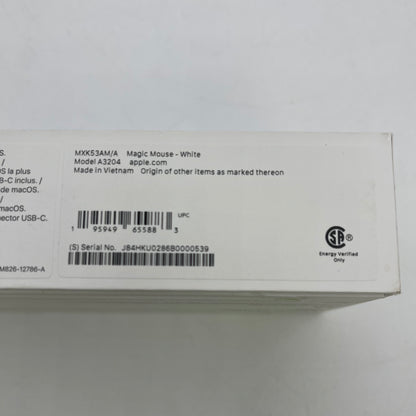 New Apple Magic Mouse (USB-C) A3204 White