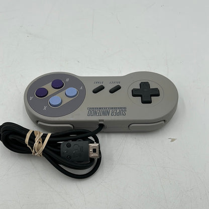 Super Nintendo SNES Original Wired Controller CLV-202 Gray