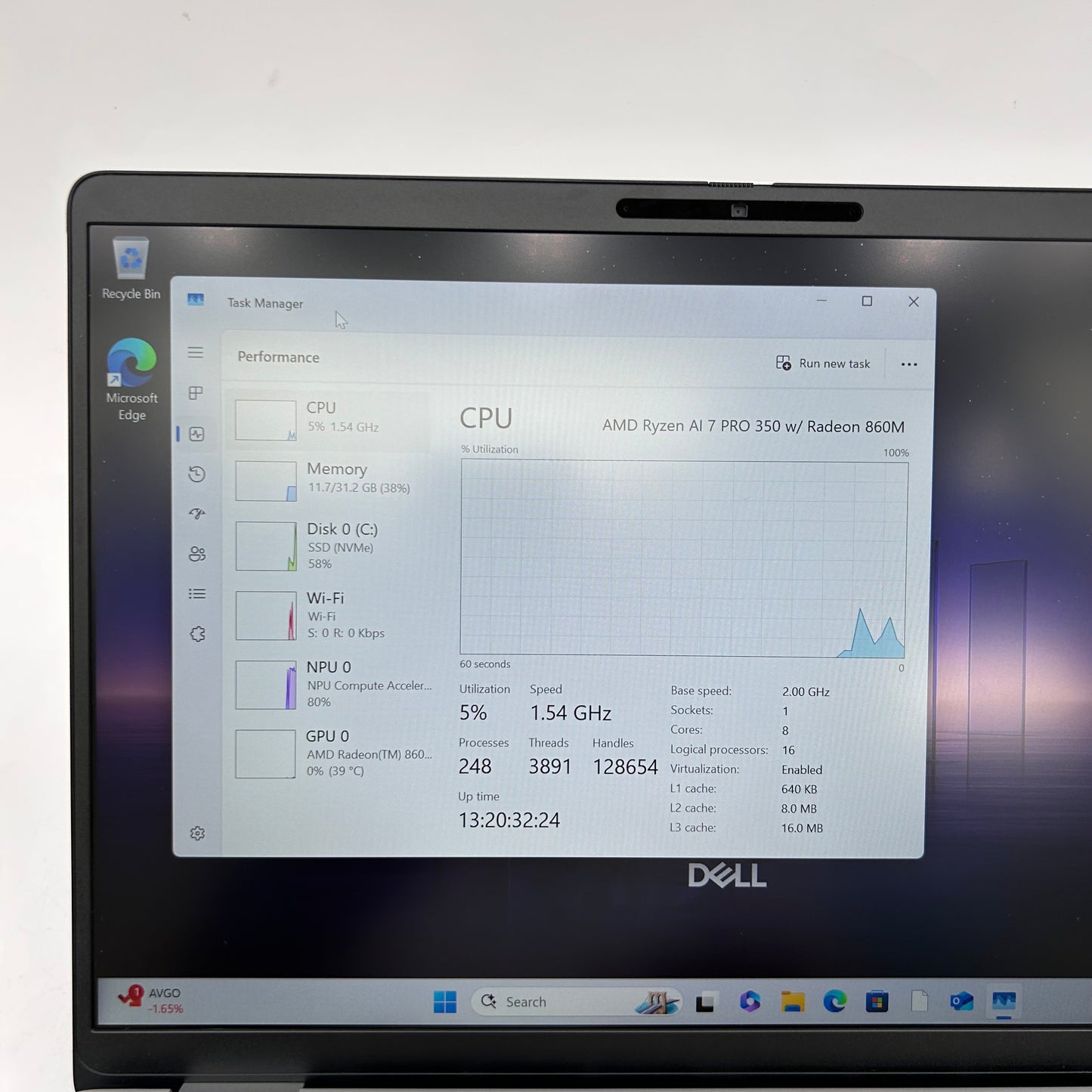 Dell Pro 14 Plus PB14255 14" Ryzen AI 7 Pro 350 2.0GHz 32GB RAM 512GB SSD