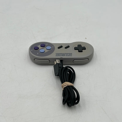 Super Nintendo SNES Original Wired Controller CLV-202 Gray