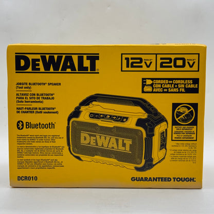 New DeWalt DCR010 12V/20V MAX Jobsite Bluetooth Speaker