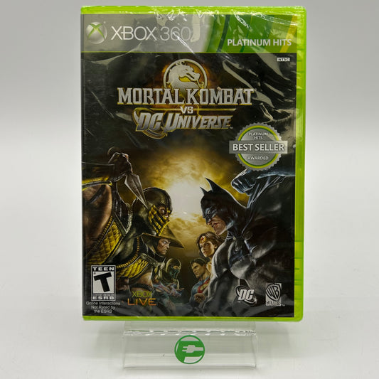 New Mortal Kombat vs Dc Universe Platinum Hits (Microsoft Xbox 360, 2009)