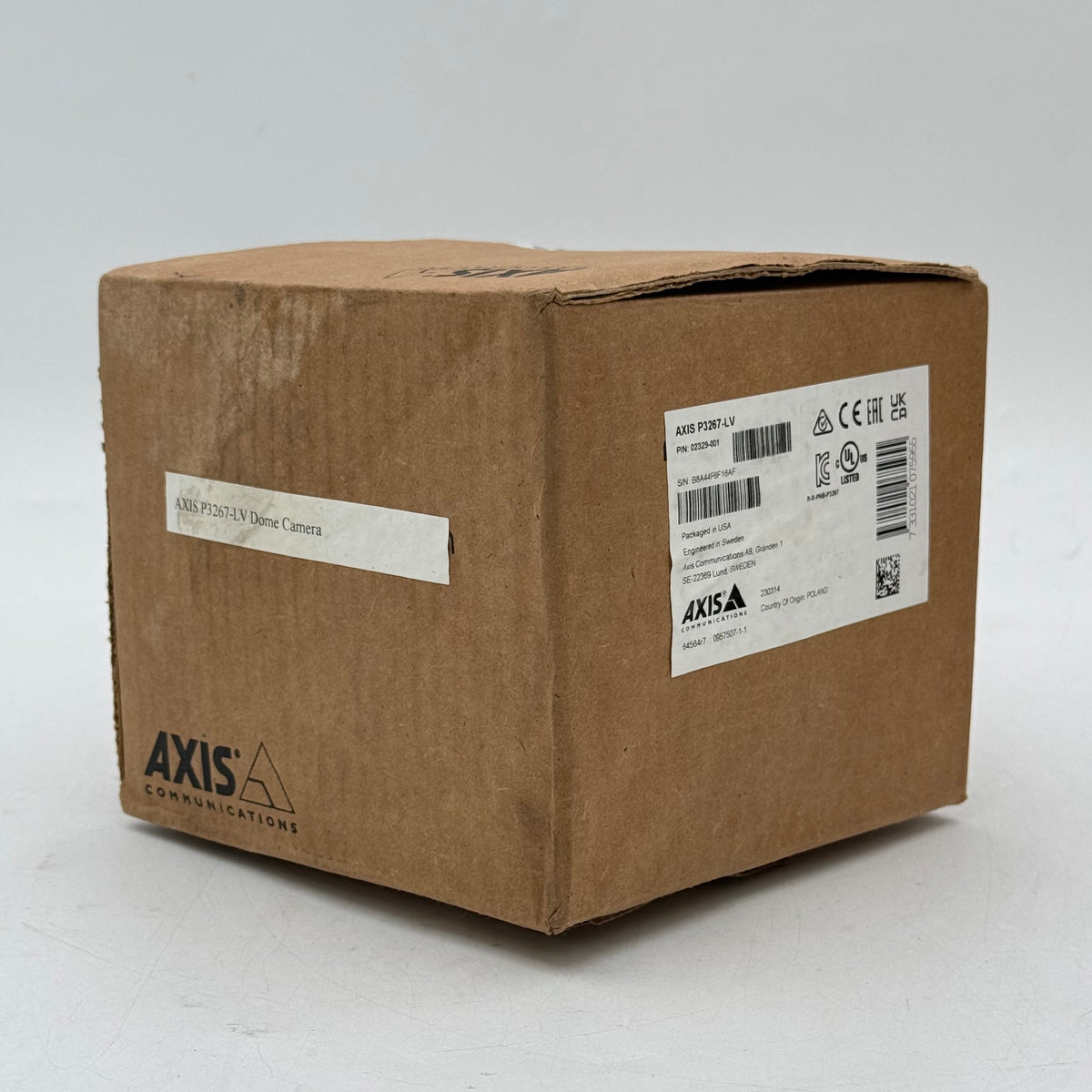 New Axis P3267-LV IP Security Dome Camera 02329-001
