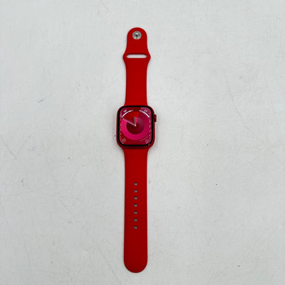 GPS Only Apple Watch Series 9 45MM Red Aluminum A2980 & Sports Band