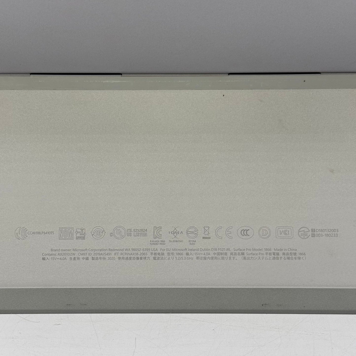 Microsoft Surface Pro 7 1866 12.3" i3-1005G1 1.2GHz 4GB RAM 128GB SSD
