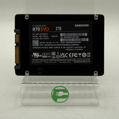 Samsung 2.5" 870 EVO 2TB SATA III 6Gbps SSD MZ-77E2T0