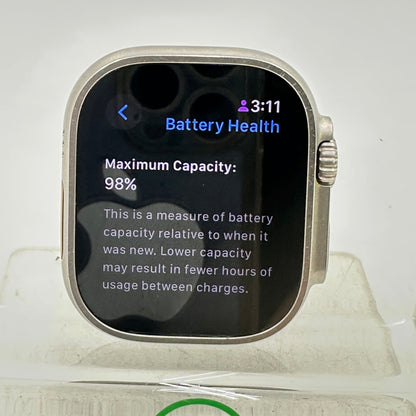 Unlocked Apple Watch Ultra 2 49MM Blue Aluminum MREG3LL/A Face Only