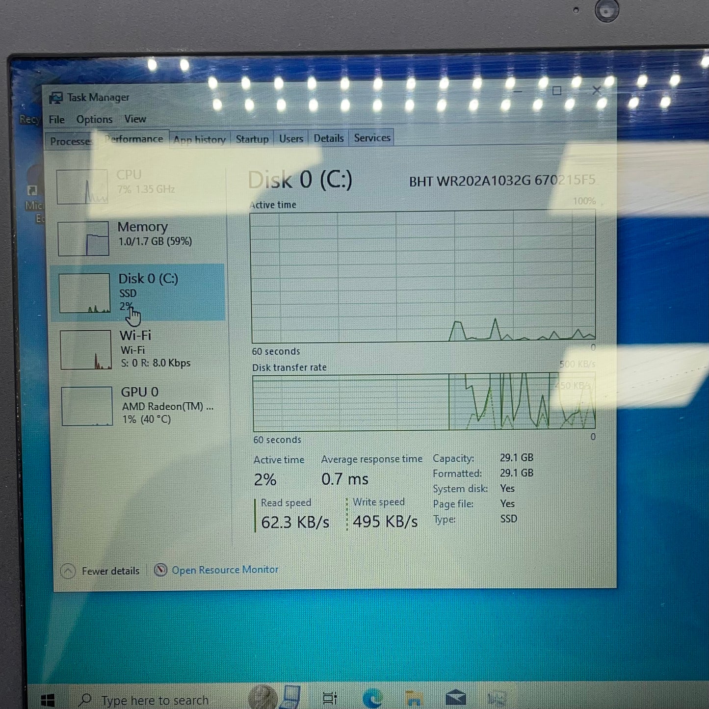 HP Stream 14-Z010NR 14" A4 Micro-6400T 1.0GHz 2GB RAM 32GB eMMc