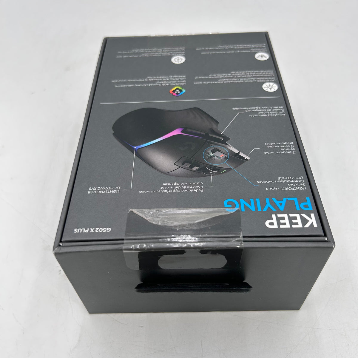 New Logitech G502 X Plus 910-006160 Wireless Gaming Mouse Black