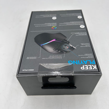 New Logitech G502 X Plus 910-006160 Wireless Gaming Mouse Black
