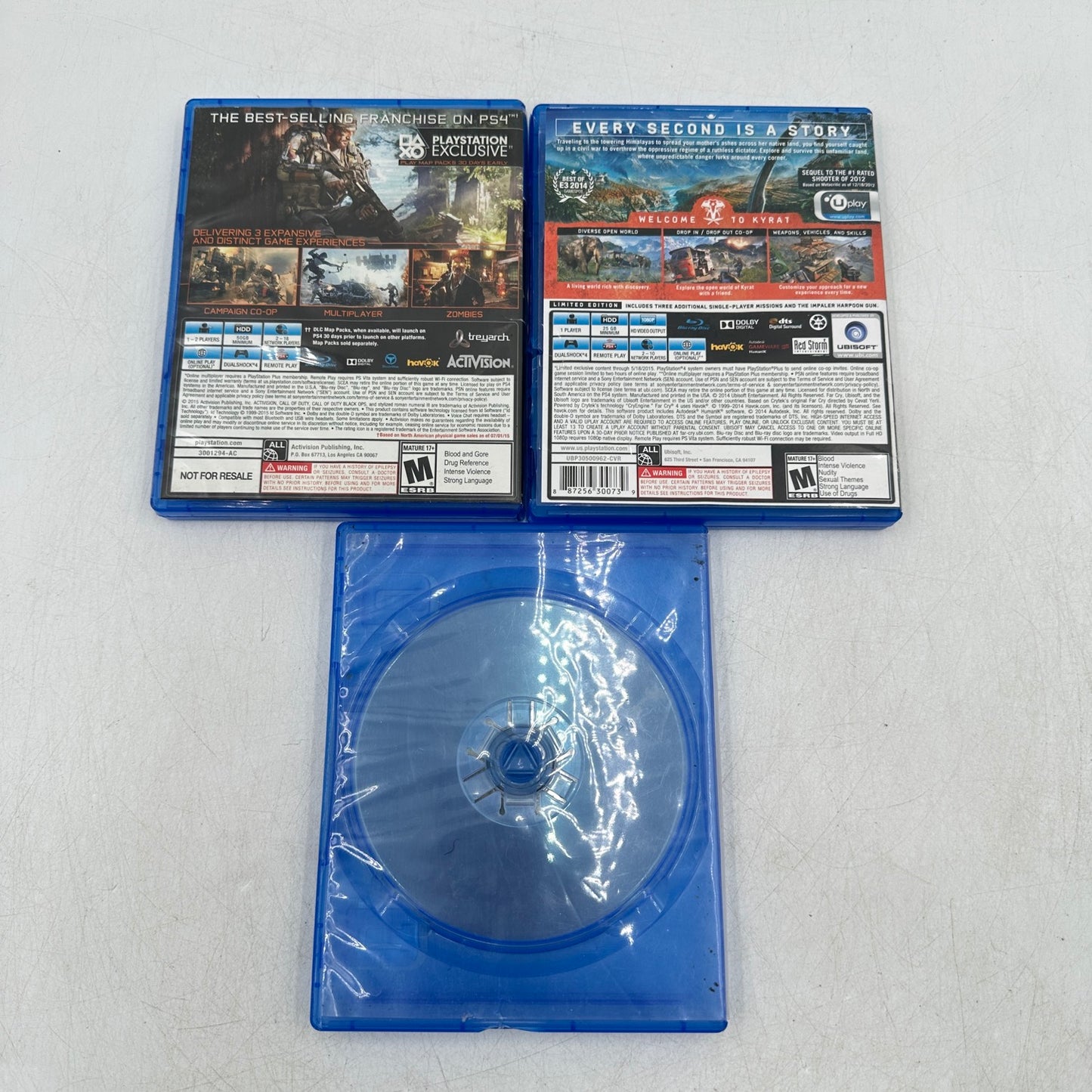 Lot of 3 Sony PlayStation 4 PS4 Games