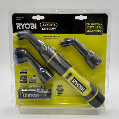 New Ryobi FVG52K 4V Detail Scrubber Kit