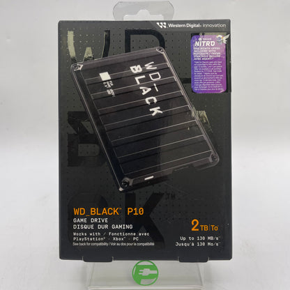 New WD P10 2TB Game Drive WDBA2W0020BBK-WES1 Portable HDD