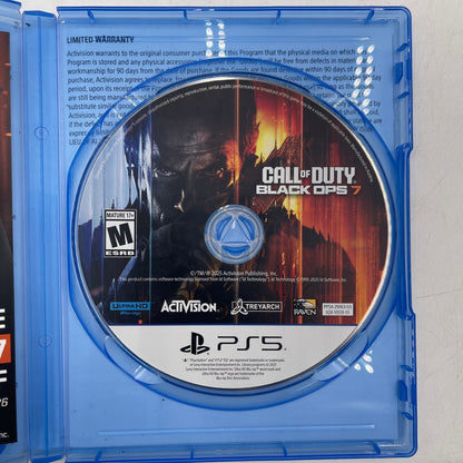 Call of Duty Black OPS 7 (PlayStation 5 PS5, 2025)