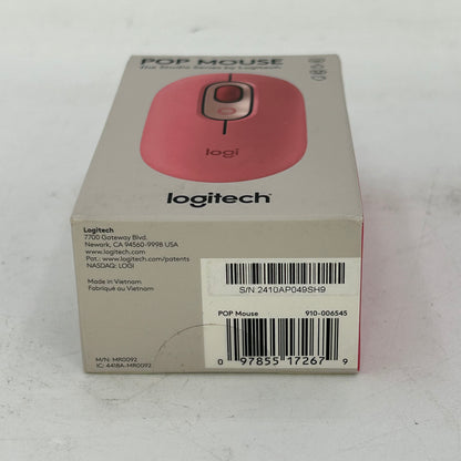 New Logitech Pop Mouse Pink MR0092