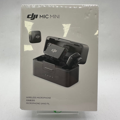 New DJI Mic Mini (2 TX = 1 RX + Charging Case) Wireless Microphone System DM3005