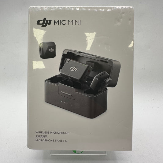 New DJI Mic Mini (2 TX = 1 RX + Charging Case) Wireless Microphone System DM3005