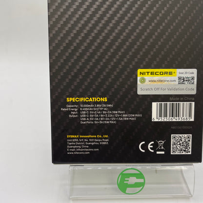New NITECORE Ultra Lightweight Energy Brick 10000mAh Power Bank NB10000 GEN 2