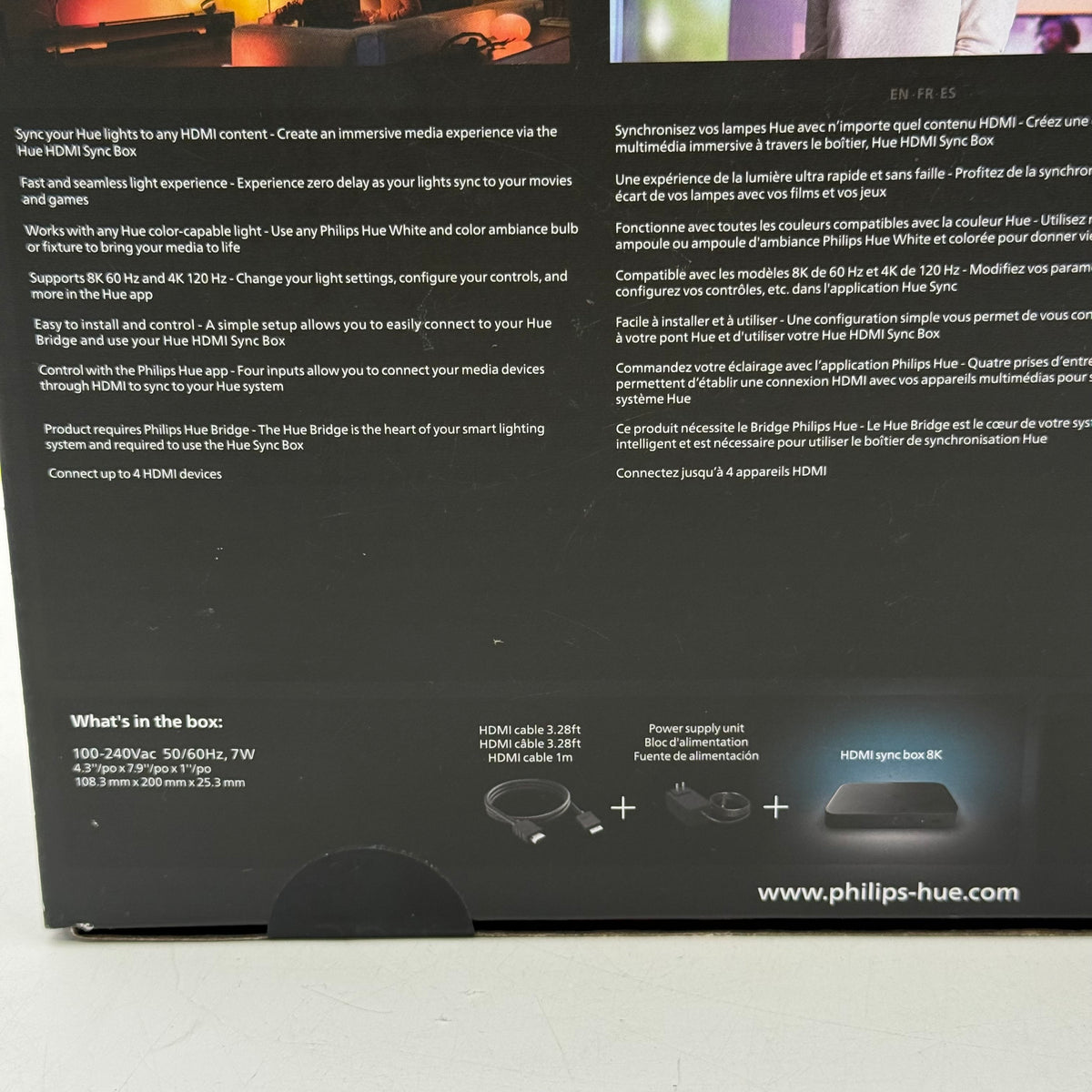 New Philips Hue Play HDMI Sync Box 8K 579755