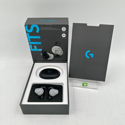 New Logitech G Fits Wireless In-Ear Bluetooth Earbuds Black 985-001178