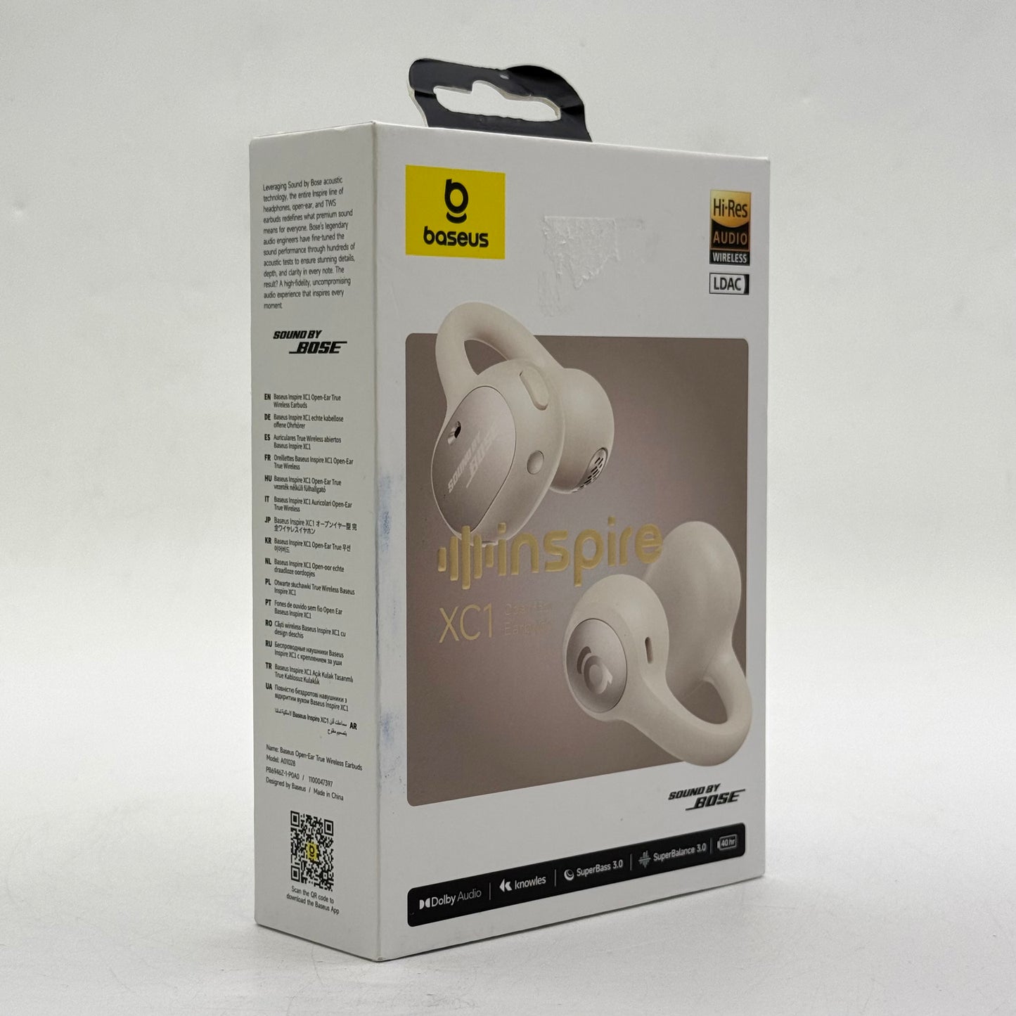 New Baseus Inspire XC1 Open Ear True Wireless Earbuds White A01028